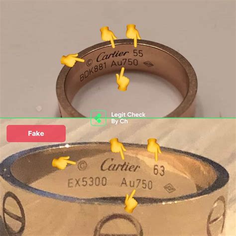 fake cartier love ring|cartier ring authenticity check.